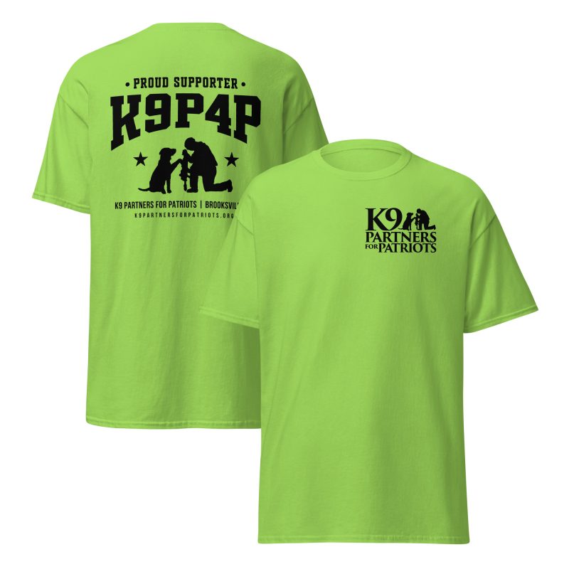 K9P4P Proud Supporter T-Shirt - K9 Partners for Patriots