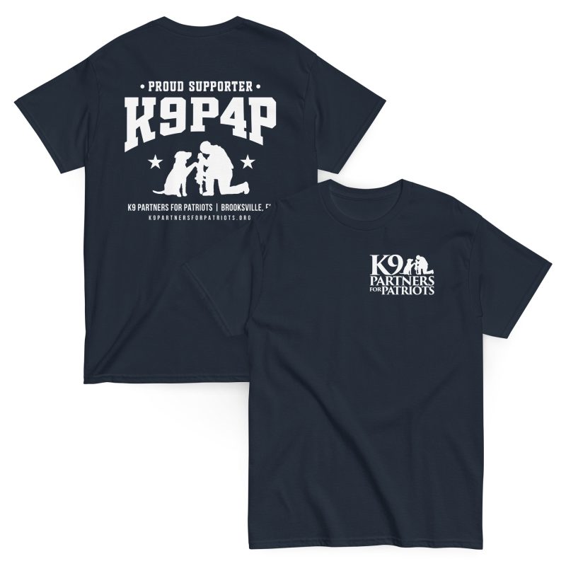 K9P4P Proud Supporter T-Shirt | Support Veterans and Service Dogs - Image 2