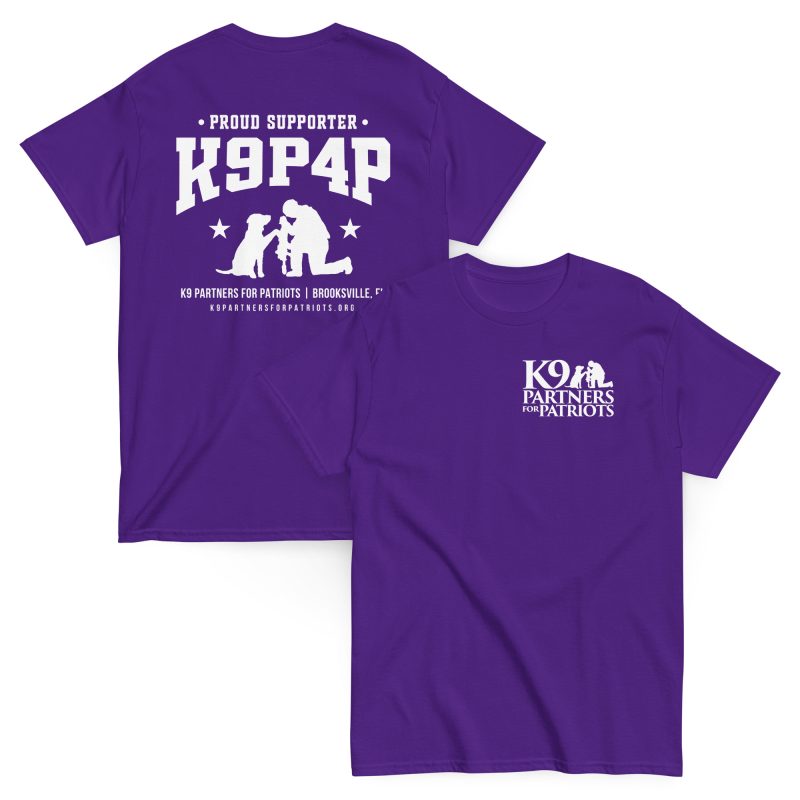K9P4P Proud Supporter T-Shirt | Support Veterans and Service Dogs - Image 3