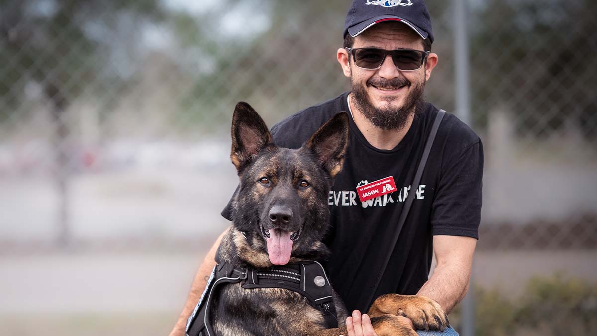 Cencora Impact Foundation grant helps veteran and service dog Manny recover