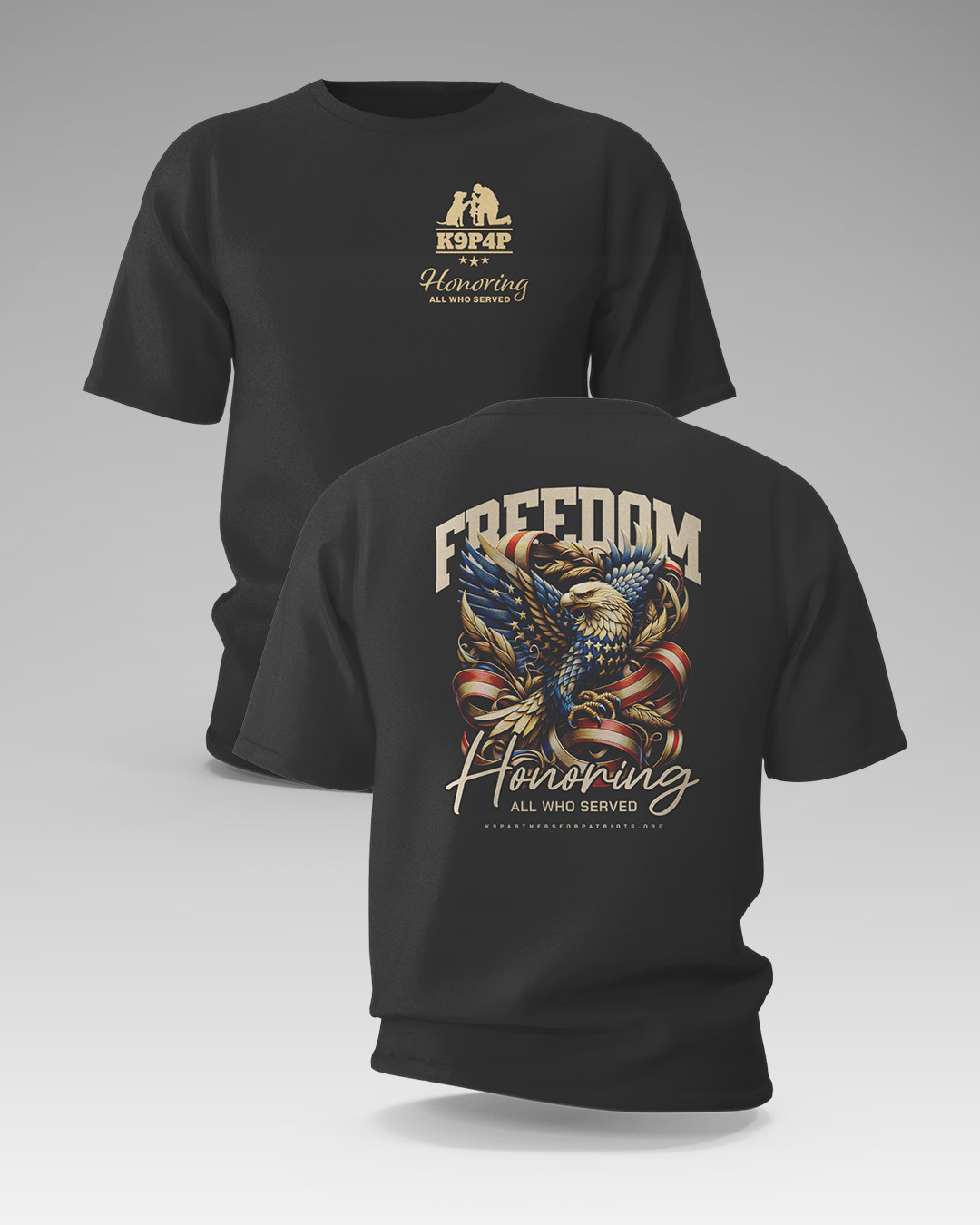 Freedom Eagle Short Sleeve Tee - Front and Back