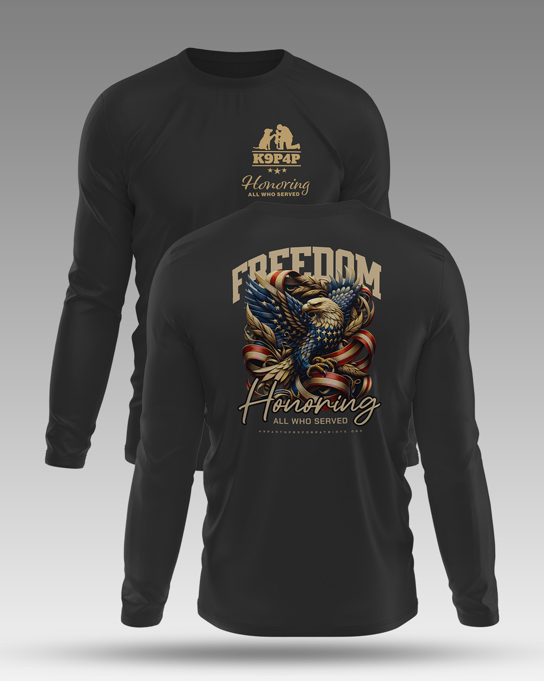 Freedom Long Sleeve Tee - Front and Back
