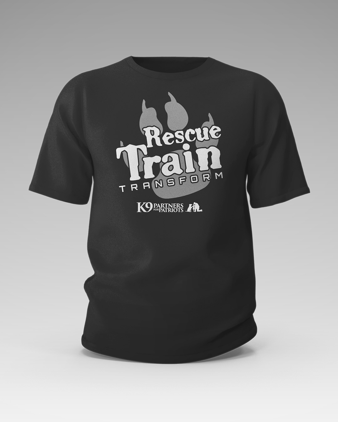 Rescue. Train. Transform. Short Sleeve Tee - Front
