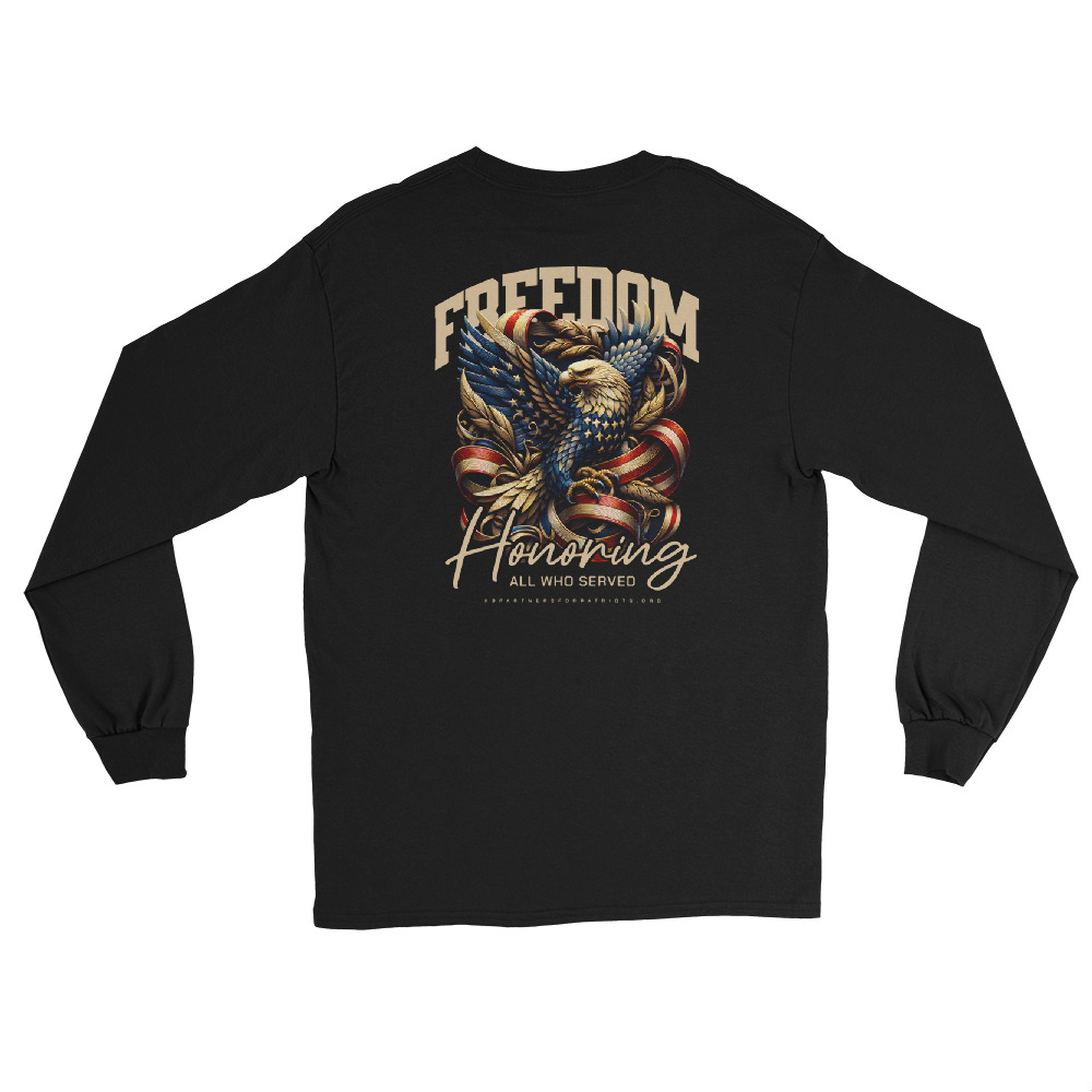 Freedom Eagle Long Sleeve Tee – Honoring All Who Served - Image 5
