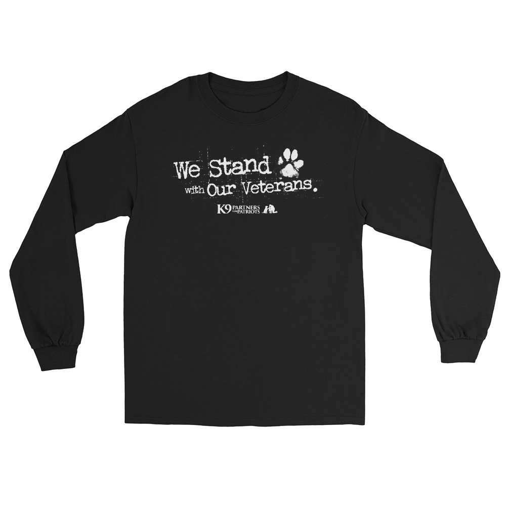 We Stand with Our Veterans | Long Sleeve Awareness Tee