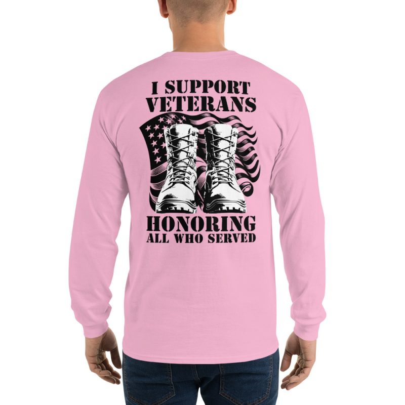 I Support Veterans Long Sleeve Tee – Honoring All Who Served - Image 7