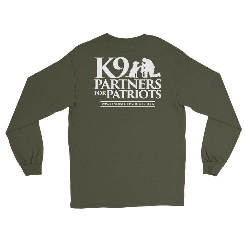 Rescue. Train. Transform. | K9 Partners for Patriots Awareness Long Sleeve Shirt - Image 12