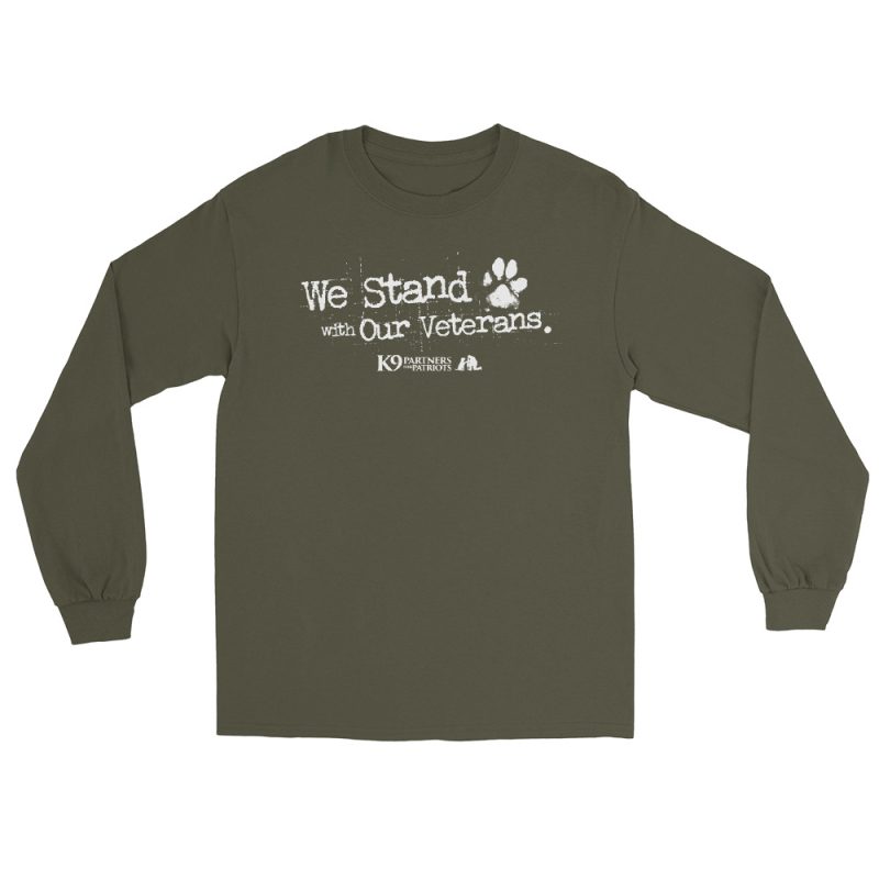 We Stand with Our Veterans | Long Sleeve Awareness Tee - Image 4