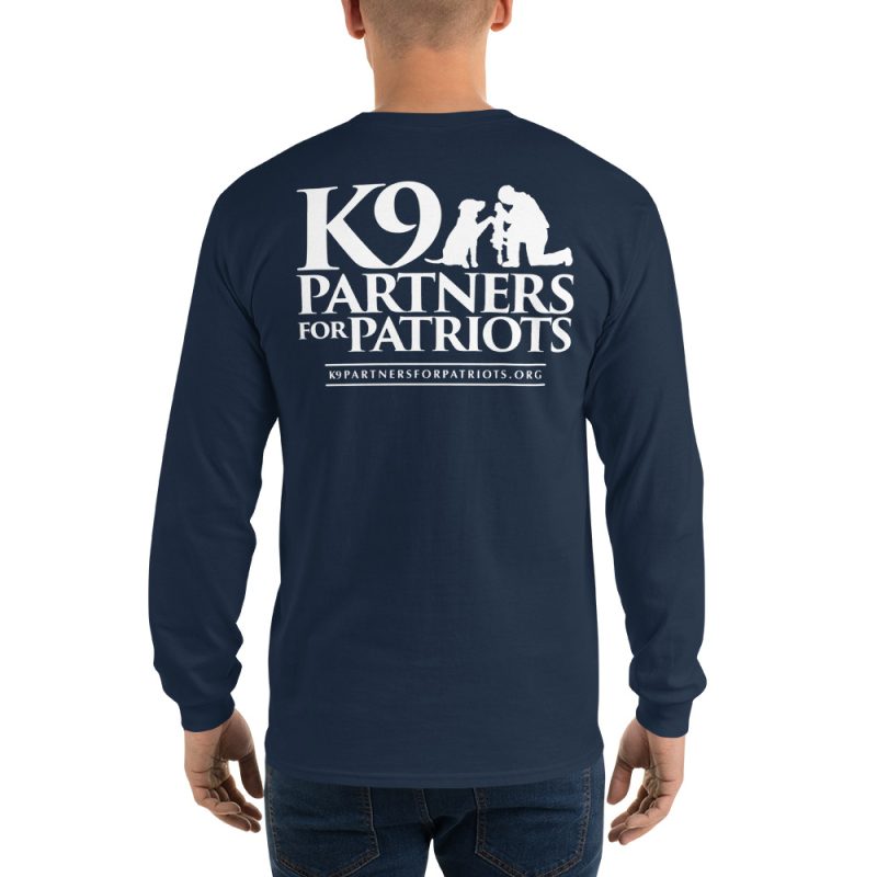 Rescue. Train. Transform. | K9 Partners for Patriots Awareness Long Sleeve Shirt - Image 2