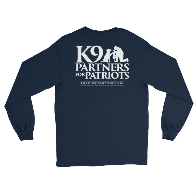 Rescue. Train. Transform. | K9 Partners for Patriots Awareness Long Sleeve Shirt - Image 8