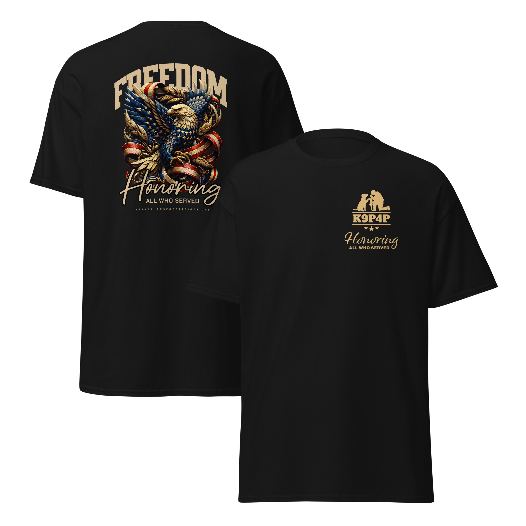 Freedom Eagle Short Sleeve Tee – Honoring All Who Served - Image 4