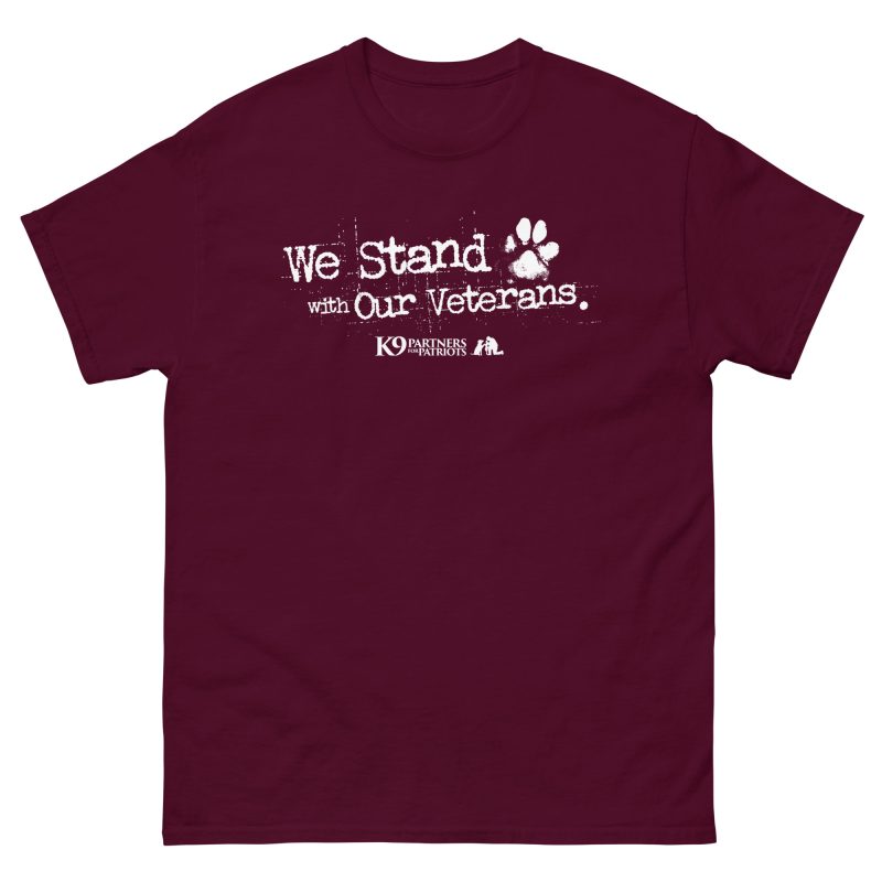We Stand with Our Veterans | Short Sleeve Awareness Tee - Image 4