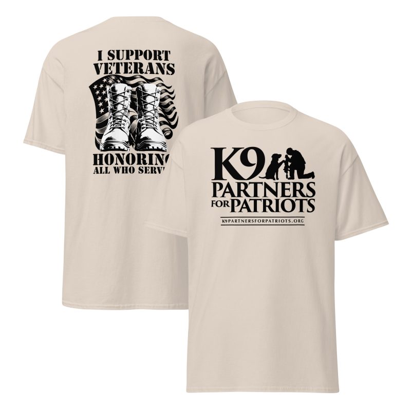 I Support Veterans Tee – Honoring All Who Served - Image 2