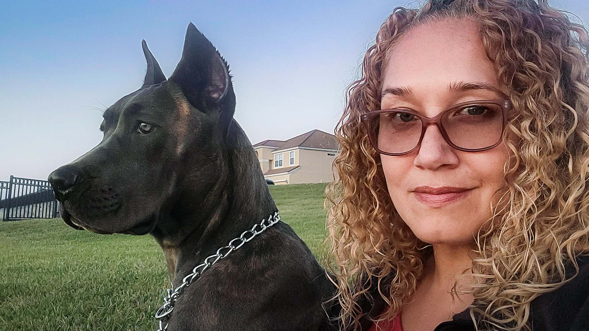 PTSD service dog team, Giovanna & Storm