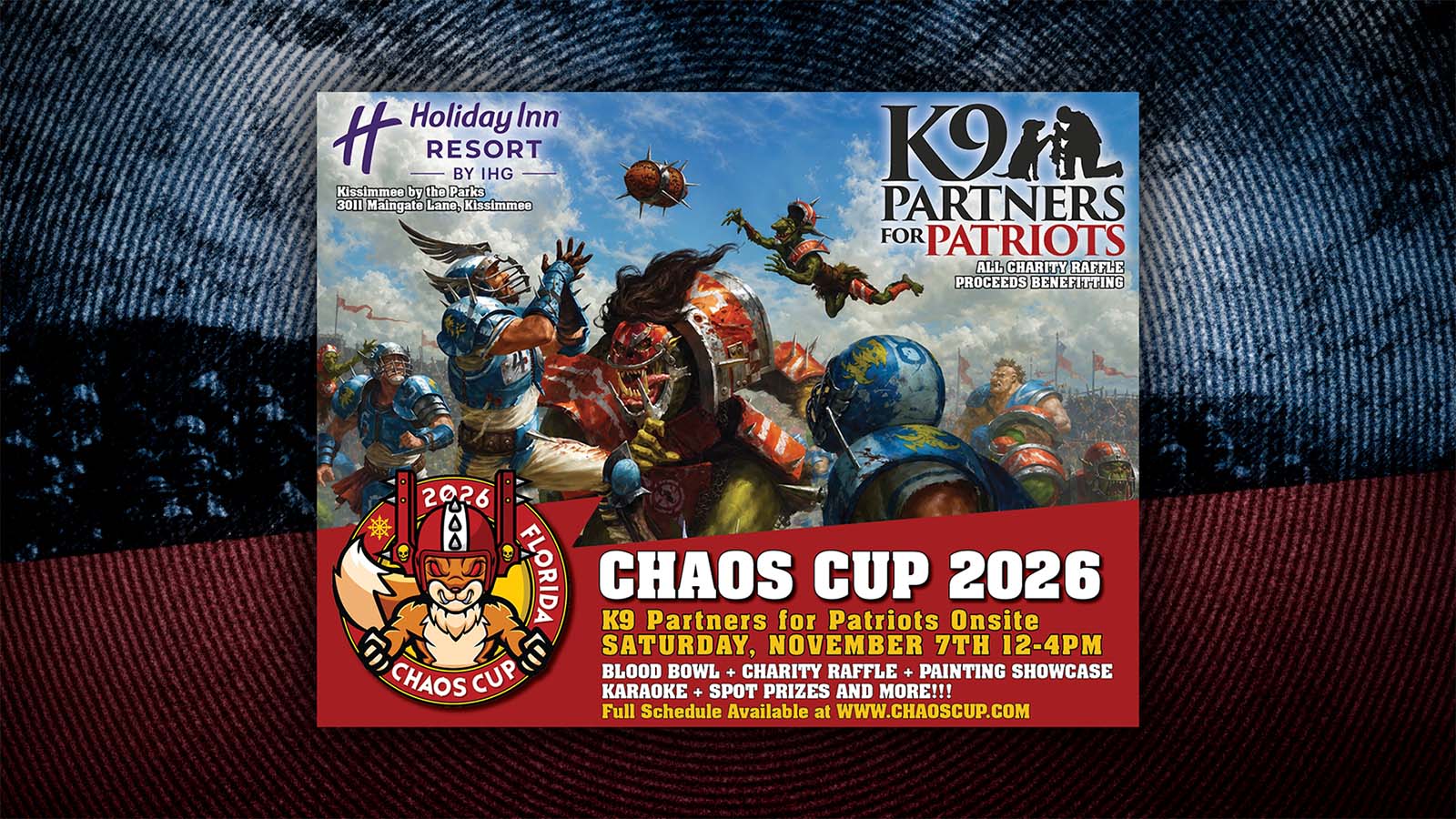 Chaos Cup 2026 Blood Bowl Tournament & Charity Raffle